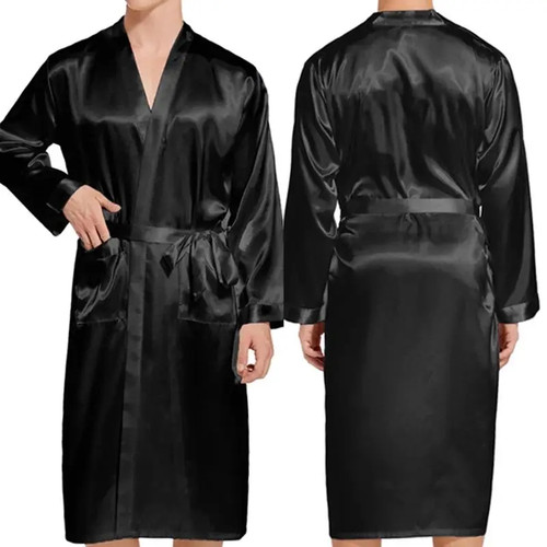 Men robe print kimono - men's,