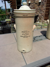 Antique Doulton & Co.  Stoneware Water Filter London Dispenser w Lid 22" tall