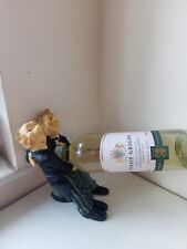 Miko James and Jeeves Friend Butler Wine Bottle Holder waiters vintage 8"