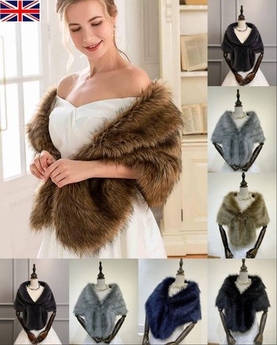 Wedding cape faux fur - cape, shawl