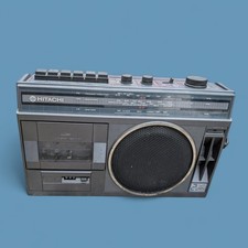 Vintage Hitachi TRK-5381L Portable Cassette Recorder Radio FM/MW/LW Boombox 