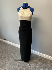 Black & Ivory Evening Dress By Ralph Lauren