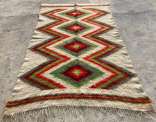 Vintage Handmade Traditional Beautiful Turkish Kilim Floor Rug Carpet 234x145 cm