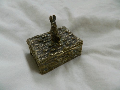 Antique cast brass table - antique, vesta