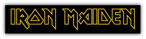 Iron maiden logo yellow - logo,