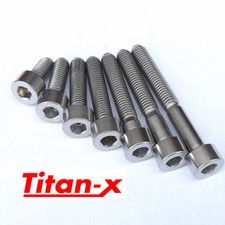 M5 Titanium socket Head  Bolt,10 15 20 25 30 35 40 50mm  x 0.8 thread 