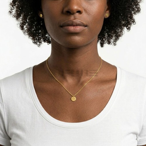 14ct gold modern - gold, disc