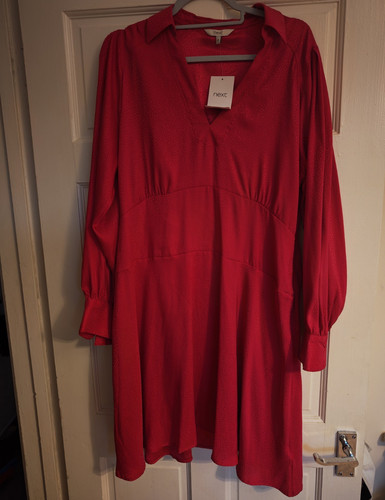 Next red polka dot neck - dot, long