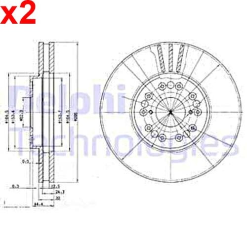 Brake disc delphi fits - disc,