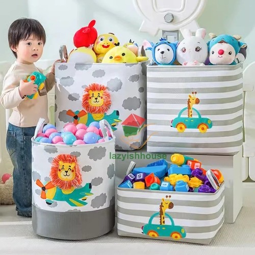 Folding storage basket linen - storage,