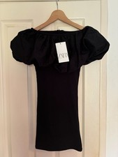 NWT Women's ZARA Black Puff