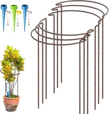 6x Rusty Bow Plant Support
