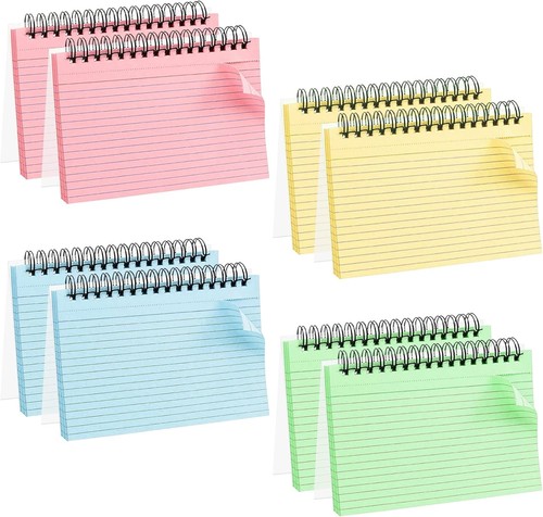 Index cards colored revision - index,