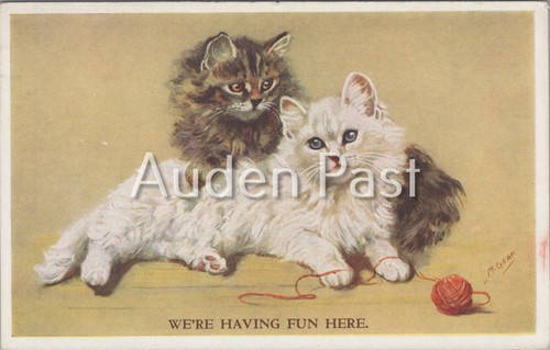Mabel gear kittens postcard - mabel,