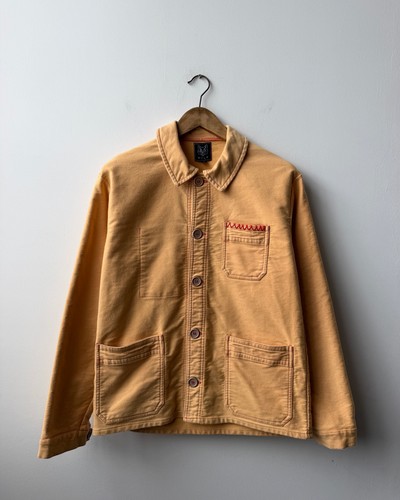 Wolf moleskin jacket reworked - moleskin,