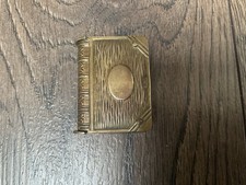 Vintage Brass Vesta Match Case
