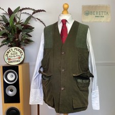 BERETTA Sporting Men’s (2XL) Canvas Cotton Shooting Waistcoat Cartridge Hunting