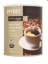 Chef's Larder Gold Roast Instant Coffee Powder Granules 750g Aprox 416 Servings