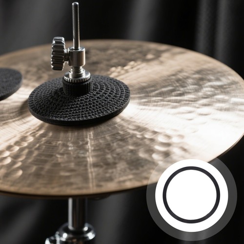 Drum cymbal mute practice - mute:,