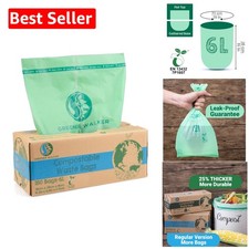 100% Compostable Trash Bags -