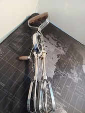 Vintage Prestige Rotary Kitchen Hand Whisk,  Stainless Steel, Wooden Handles ...