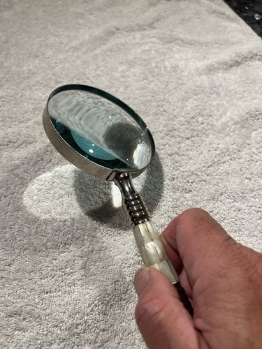 Vintage magnifying glass - magnifying,