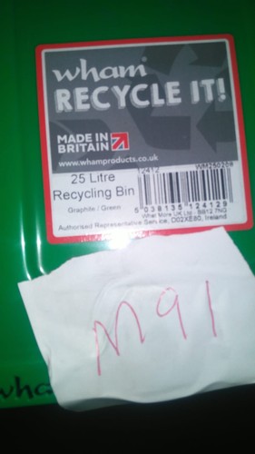 25l recycle slimline bin with - 25l,