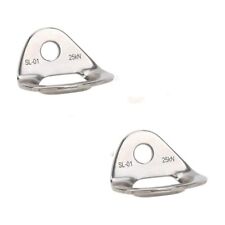2pcs 10mm Stainless Steel Anchor Bolt Hanger Plate Rock Climbing Caving Equip