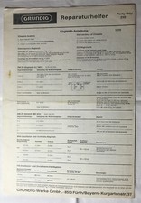GRUNDIG Party-Boy 210  Repararurhelfer (Repair instructions) (paper original)
