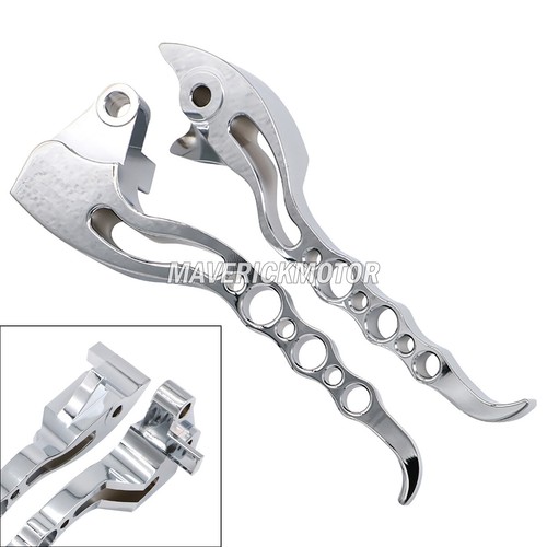 Chrome motorcycle brake clutch - motorcycle,