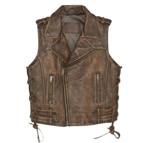 Men distressed brown - brown, leather