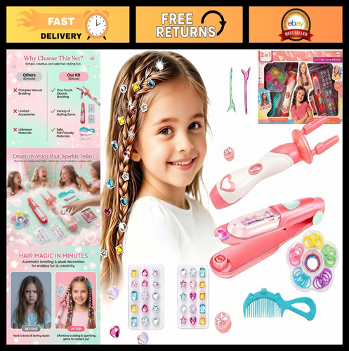Hair gem stamper braiding - stamper, &