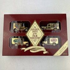 Lledo The Golden Days Of Film Industry 24 Carat Gold Plated Vehicle Set 