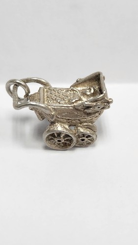 Old fashioned baby pram - old,