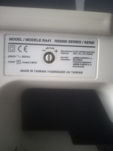 Toyota white sewing machine - toyota,