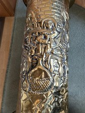 Vintage embossed brass - embossed,