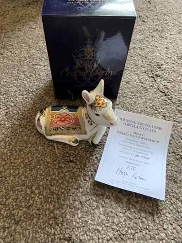 Royal crown derby paperweight - derby,
