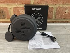Lynx Black Wireless Floating Speaker with Charger and Box