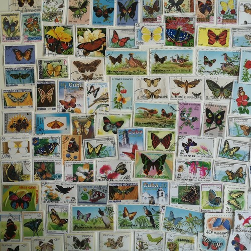 Butterflies moths stamps - butterflies,