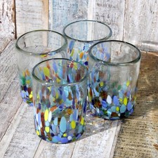 Mexican Recycled Glasses x 4