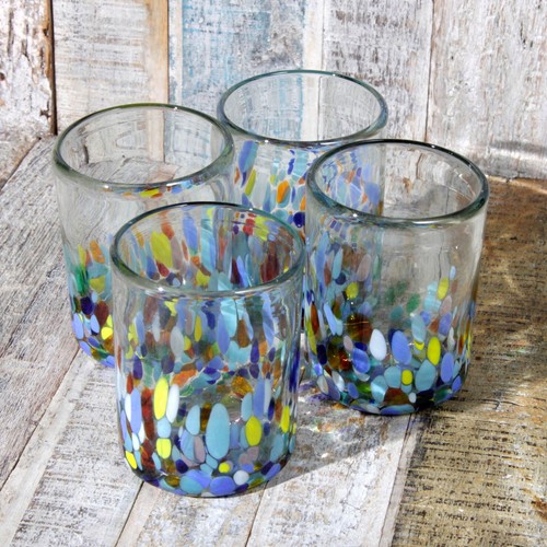 Mexican recycled glasses 4 - recycled, x