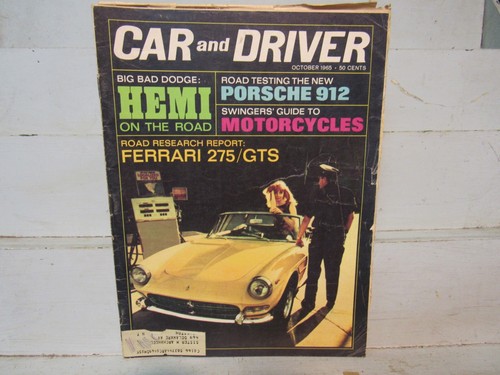Car and driver oct - car, '65;ferrari