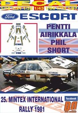 DECAL FORD ESCORT RS 1800 MKII