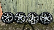 18” RACING HART ALLOY WHEELS & TYRES SUBARU IMPREZA WRX STI SEAT AUDI VW 5x100