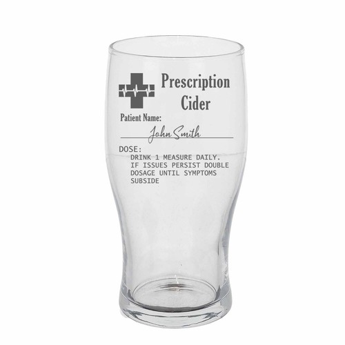 Personalised engraved cider - personalised,