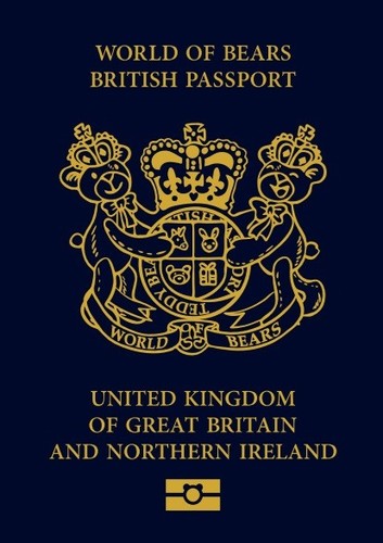 Teddy bear blank passport - teddy,