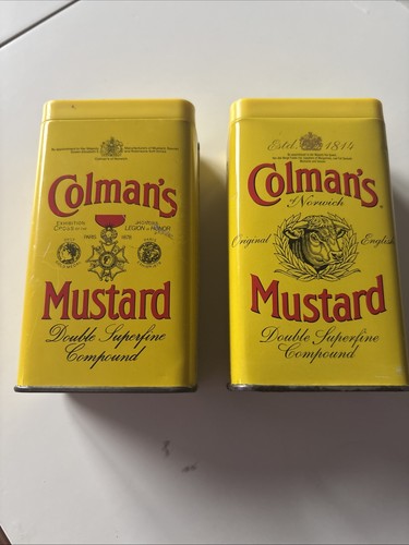 Colman mustard tins - x, colman’s