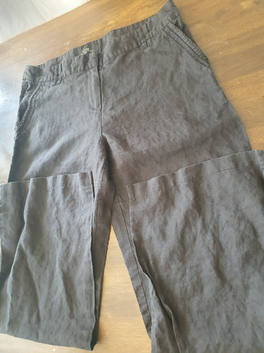 Vie black ramie trousers - ramie,