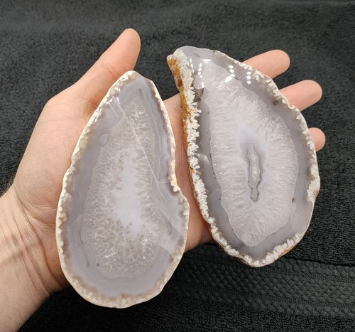 Agate slab grey - agate,