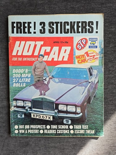 Hot car magazine april - 1973,